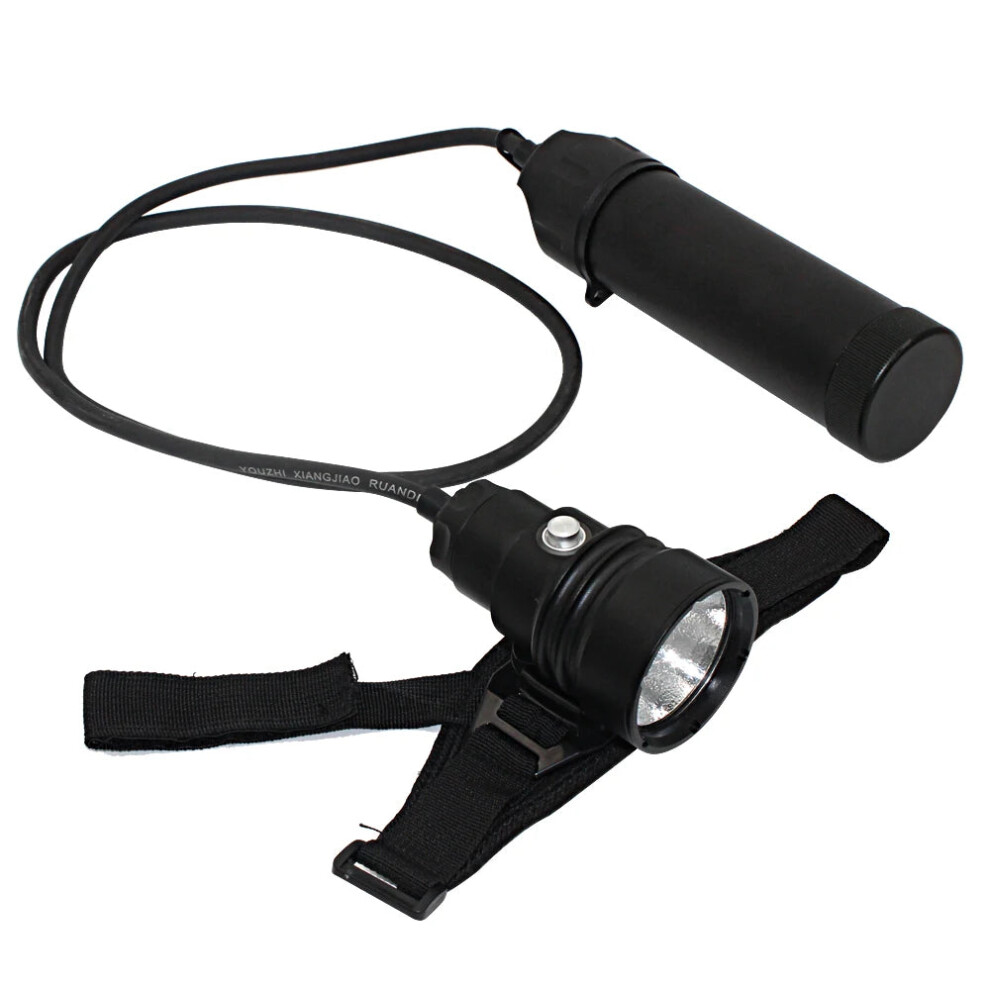 Xhp70.2 Scuba Dive Torch: 100M Waterproof Underwater Video Flashlight With Powerful Canister & Split Type Design 7445050420461
