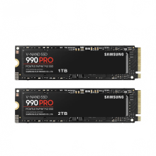 Samsung 990 Pro PCIe 4.0 NVMe SSD - Gen4 M.2 2280 interne Solid State Drive, verkrijgbaar in 1 TB en 2 TB, maximale lees-/schrijfsnelheden van 7450/6