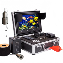 Syanspan onderwaterviscamera met 9-inch HD-kleurenscherm, 1000 TVL, 12 LED-lampjes, groothoek en detectie van putten tot 30-200 m diepte