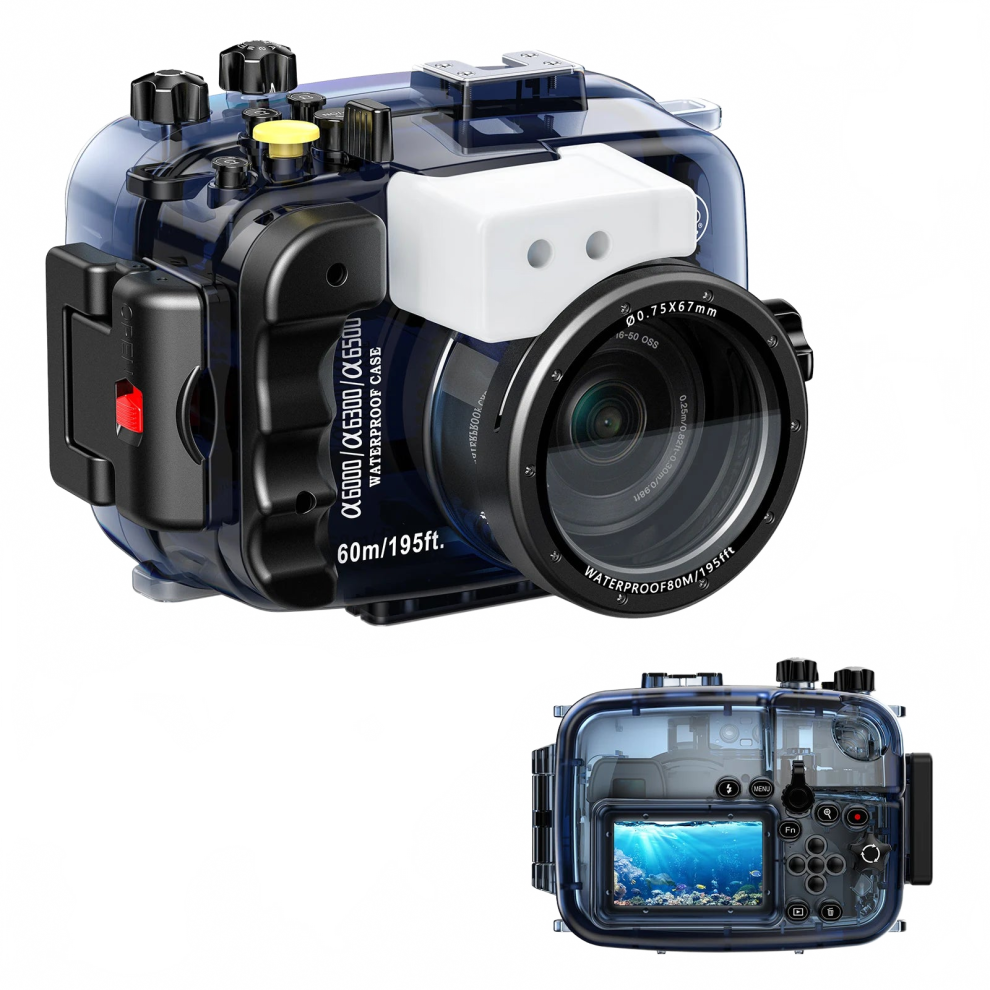Seafrogs Waterproof Camera Housing For Sony A6000/A6300/A6500 - Underwater Photography Case Cover 7445056246294