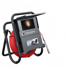 High-Resolution Sewer Pipe Inspection Camera with 7 Screen, 16GB DVR, IP68 Waterproof, and 4500mAh Battery