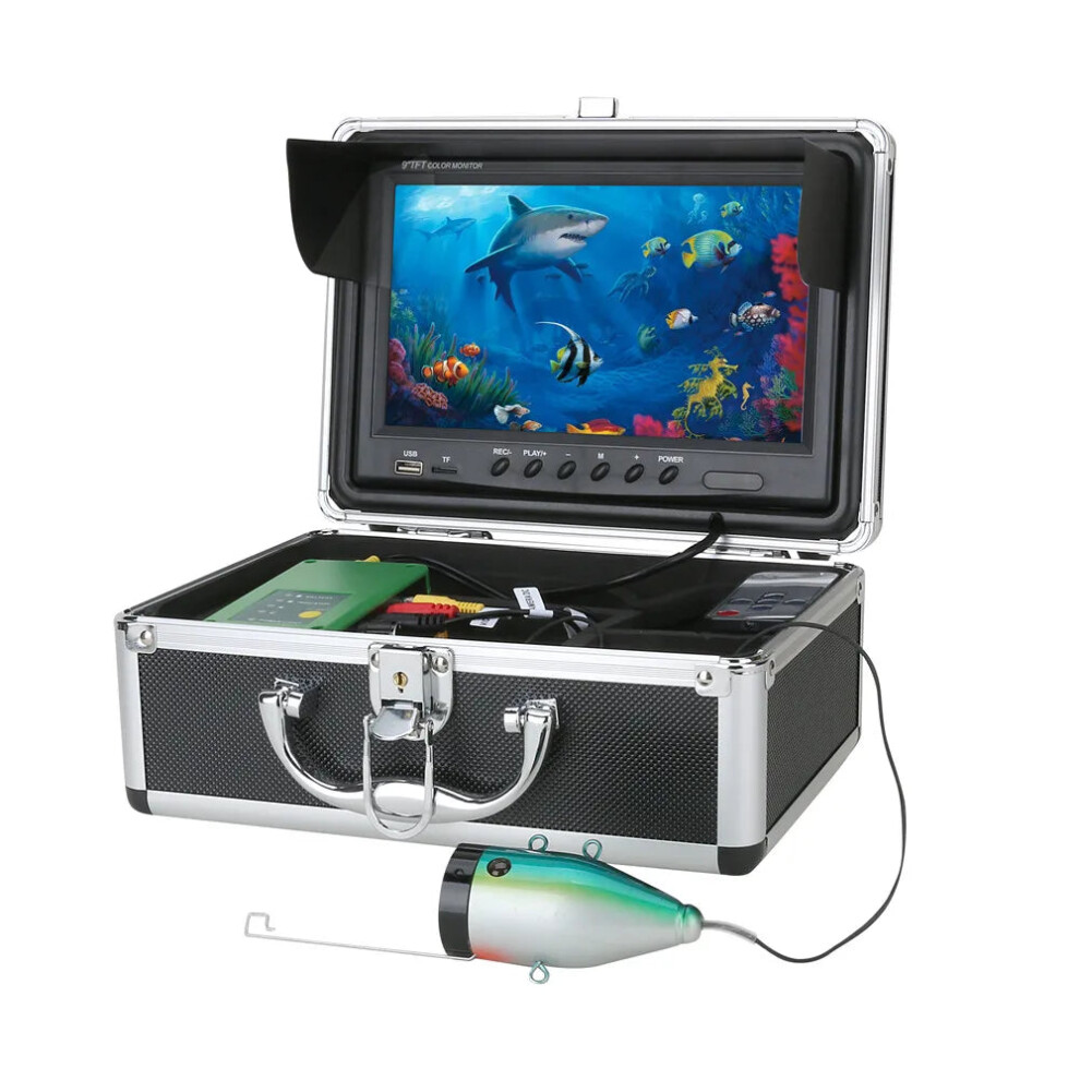 9-Inch Hd Fish Finder Dvr Underwater Fishing Camera With 30 Leds For Winter Ice Fishing 744759767042