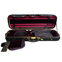 Elegant Royal Wooden Violin Case - Sturdy & Durable, 3.2kg, Black & Red,