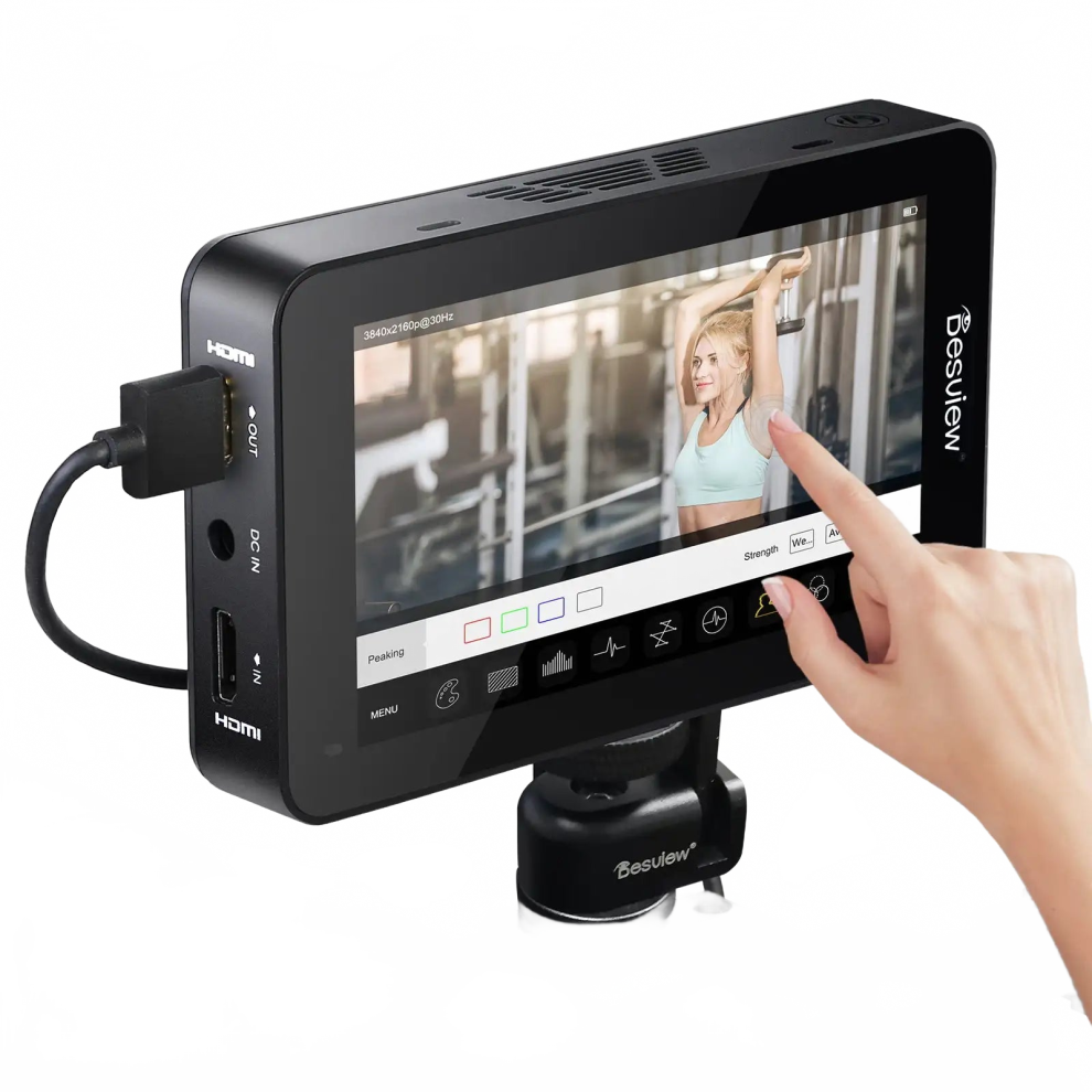 Bestview R6 Uhb 5.5-Inch 4K Hdmi-Compatible Fhd 1920X1080 3D Lut Hdr Touchscreen On-Camera Field Monitor For Dslr Cameras 711181144369