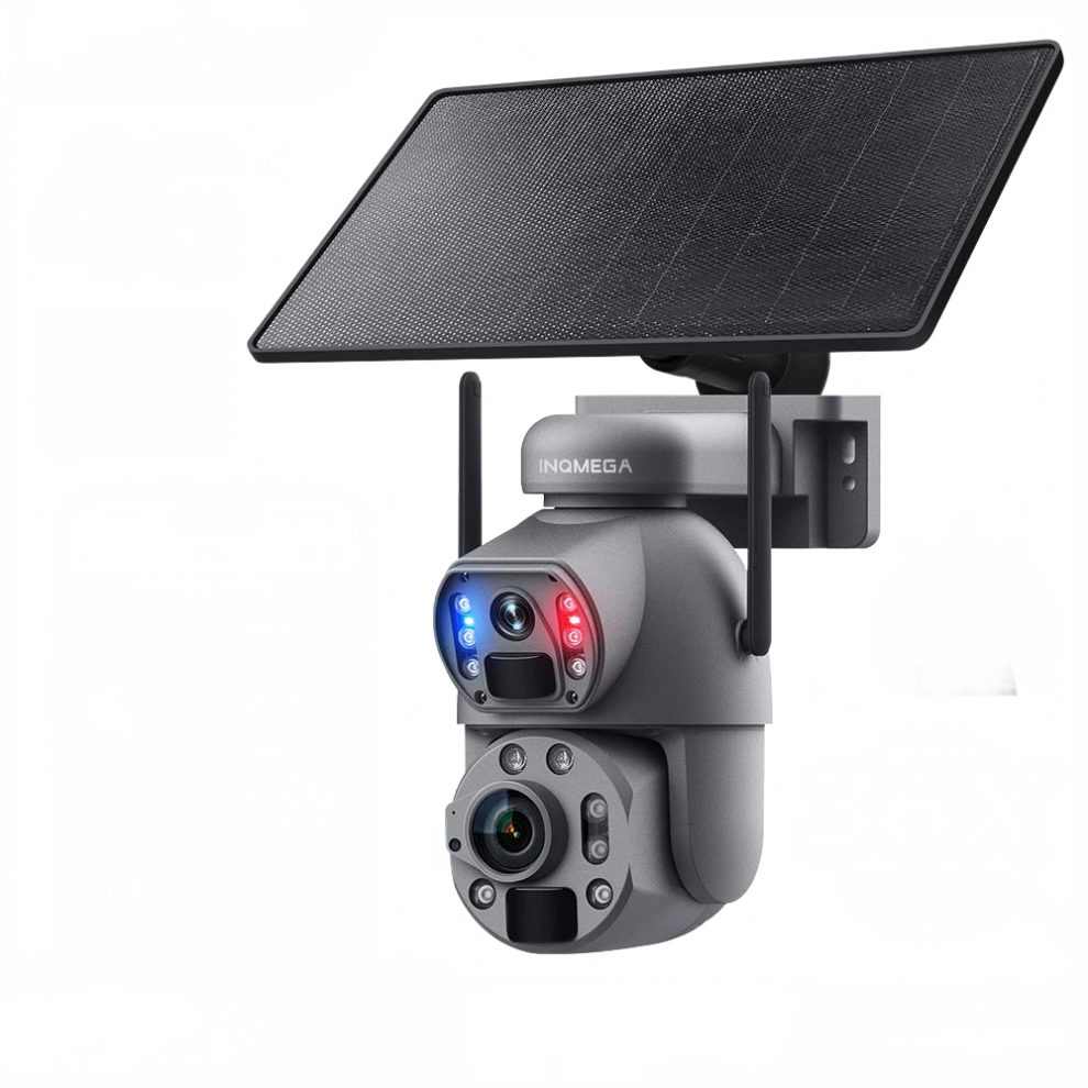 Inqmega 6Mp 36X Solar Battery Ptz Wifi Security Camera With Zoom Lens & Dual View - Outdoor Cctv With Night Vision 726084998841