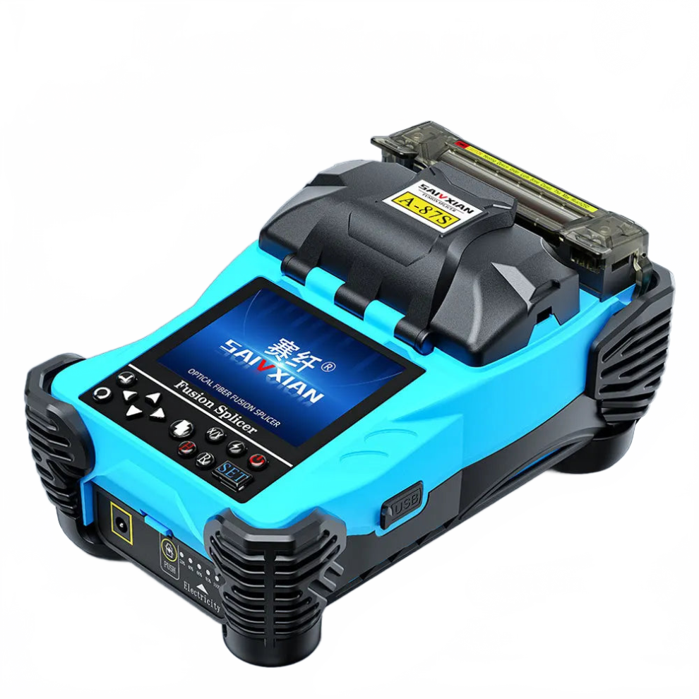 Saivxian A87s Fully Automatic Fiber Optic Fusion Splicer Set - Advanced Hot Melt Machine For Cable Trunk Wire 726084067363