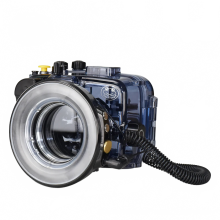 Seafrogs Underwater 1200lm ringflitser met 67mm schroefdraad en USB-oplaadfunctie voor Sony en Olympus TG-serie