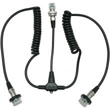 Canmeelux Dual 5-Pin Fiber Optic Sync Cord for Seafrogs Underwater Housings & Diving Strobe Flash