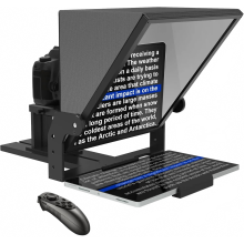 Canalhout 16-inch autocue met afstandsbediening en gratis app voor camera's, onlinevergaderingen en video-opnames