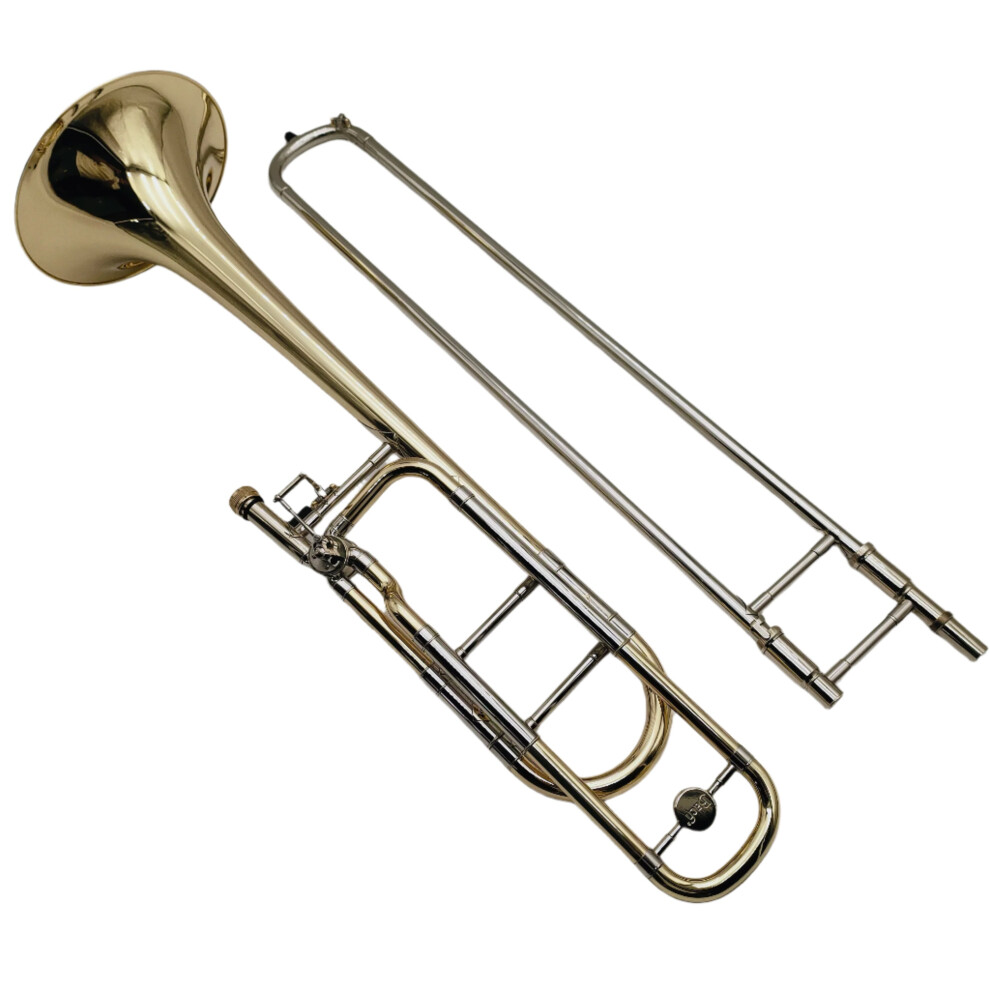 Bach Tb 450B Bb/F Tenor Trombone With Case & Accessories - Yellow/Gold 7445001753723
