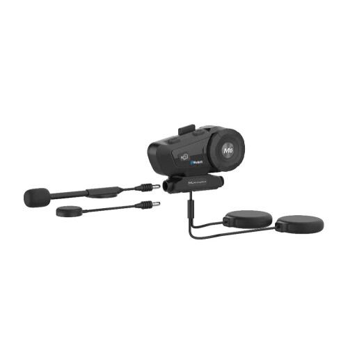 M6 Plus Waterproof Bluetooth Motorcycle Helmet Intercom with FM Radio for Riders