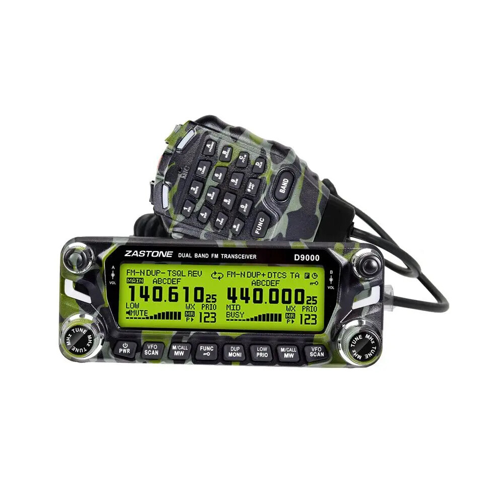 Zastone D9000 High-Power Ham Radio Transceiver - 512 Channels, 50W, Dual Band 136-174Mhz/400-520Mhz Mobile Radio Communicator 7445049461451