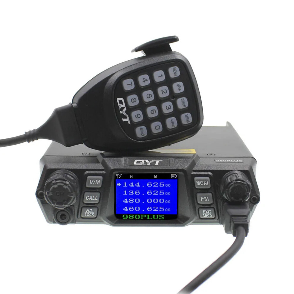 Qyt Kt-980Plus 50W Dual Band Car Mobile Radio - 136-174/400-470Mhz, 200 Channels, Quad Standby 7445049163119