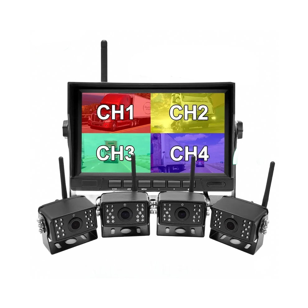 7 Wireless Truck Dvr Monitor With Ahd 720P Hd Night Vision & Wifi Camera For Bus & Car Backup 313057841879