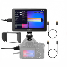 Godox GM7S 7 Ultraheller 4K HDMI DSLR-Monitor mit 3D LUT, Touchscreen, IPS FHD 1920x1080 Live-Videoanzeige