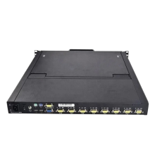 17 Rackmount Console KVM-switch met 8 poorten voor 18U/27U netwerkkasten