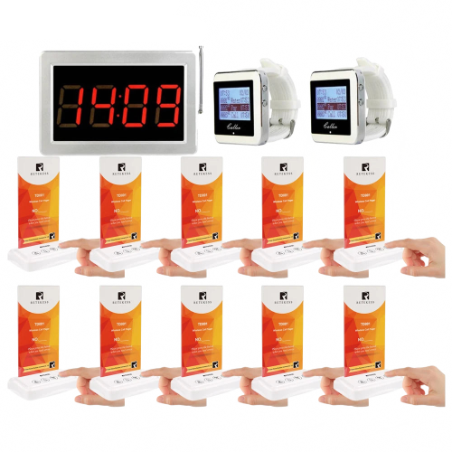 Retekess Wireless Restaurant Pager System - Efficient Waiter Calling Solution for Cafes, Bars, and Fast Food Courts