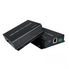 Hochgeschwindigkeits-USB-3.2-Gen-1-Extender mit 4 Ports über RJ45 Cat6 – 100 m Reichweite mit RS232- und FSync-Unterstützung für Kameras