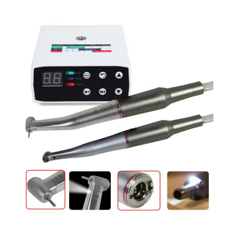 Advanced Dental Led Brushless Electric Micromotor With 1:5 Fiber Optic Increasing Handpiece 7445000969989