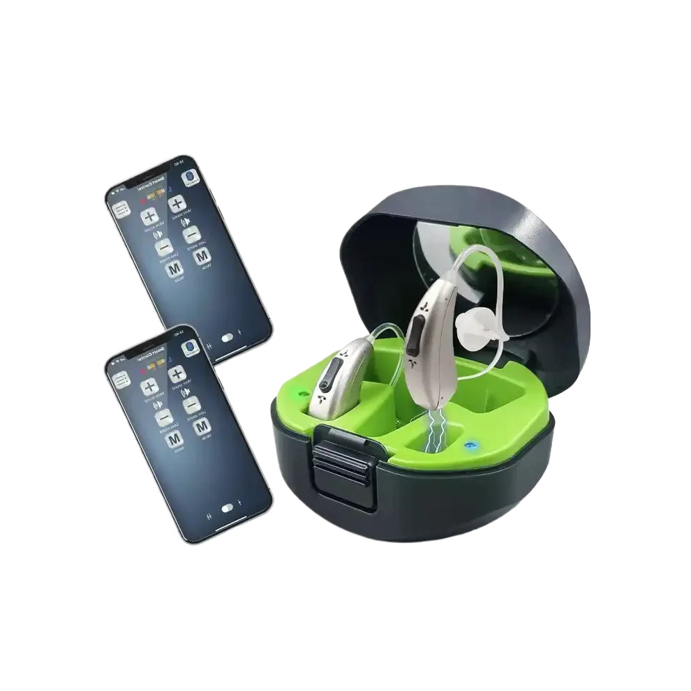 Rechargeable 20-Channel Digital Hearing Aid For Seniors - Portable, Adjustable Bte Sound Amplifier 313108087058