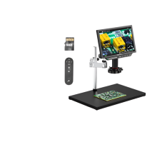 Tomlov TM4K AF Max 10.1” 4K Autofocus HDMI Digital Microscope with 64GB Storage & Spin Flex Arm for Electronics Soldering & Repair