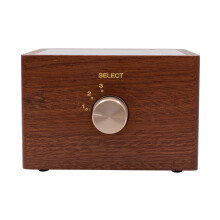 Handcrafted Solid Wood HiFi Audio Signal Selector Switcher - 3 or 4 Inputs to 1 Output