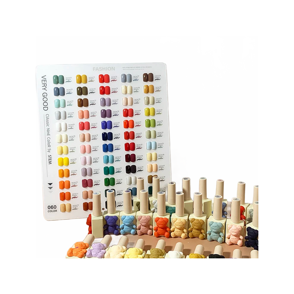 60-Color Professional Gel Nail Polish Set - Easy Soak Off, 15ml Bottles for Salon-Quality Results