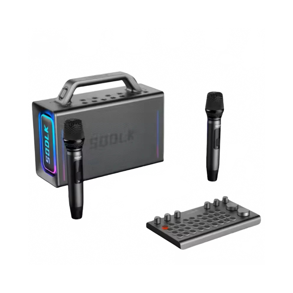 Sodlk S1116 200W Wireless Bluetooth Speaker - Deep Bass Soul Leader With Home Karaoke & Power Bank Function 744759333506