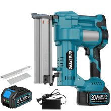 Borstelloze elektrische spijker- en nietmachine met dubbele functie - compatibel met Makita 18V-accu