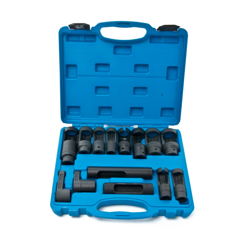 14-Piece Master Diesel Injector & Oxygen Sensor Socket Removal Set 744759400116