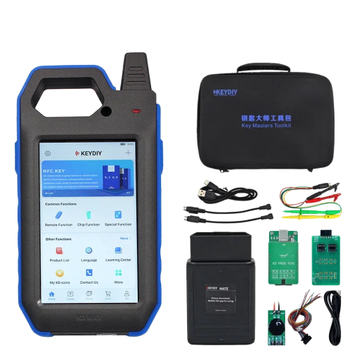 2024 KeyDIY Key Masters Toolkit: complete set met KD Max Programmer, KD Mate en KD Prog Mini C2-adapter