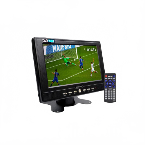 Compact 9-Inch Portable Digital TV with Navigation, USB/TF Support, and Multi-Format Compatibility