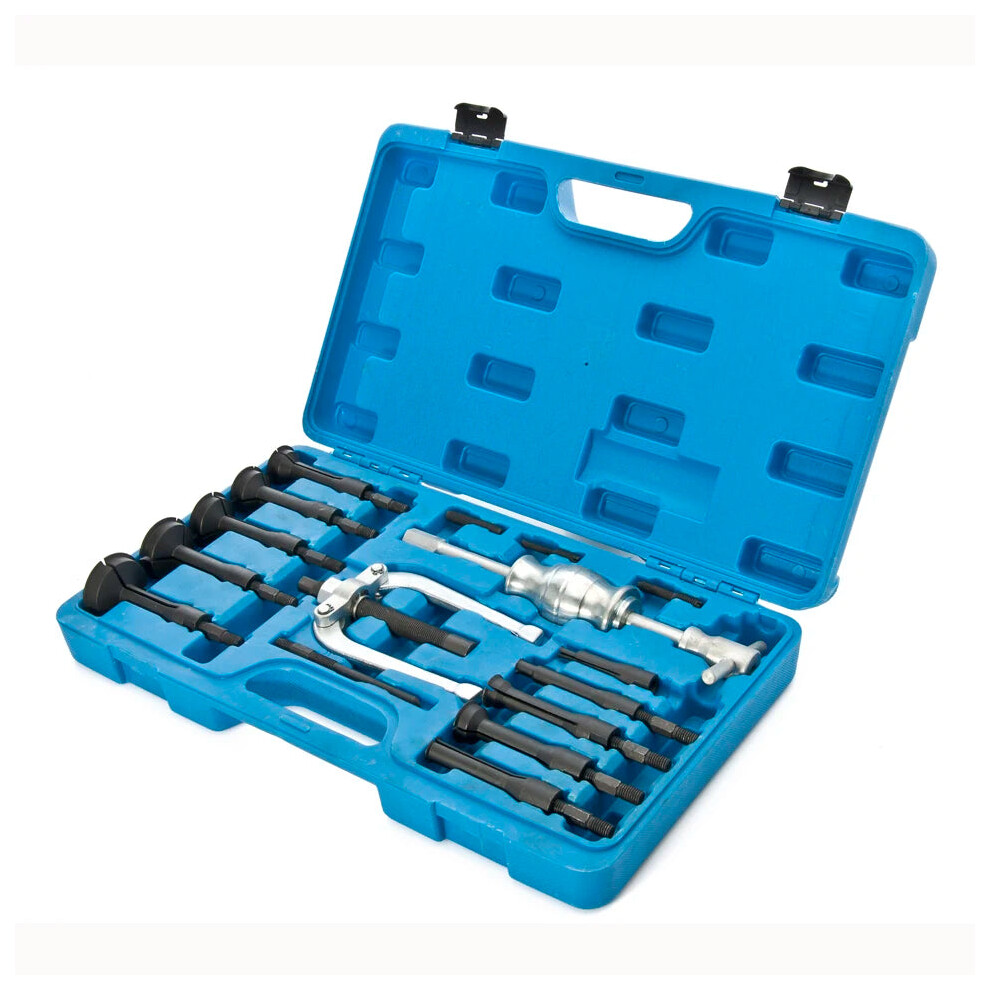 Comprehensive 16-Piece Blind Hole Pilot Bearing Puller & Internal Extractor Set With Slide Hammer 7445006458425