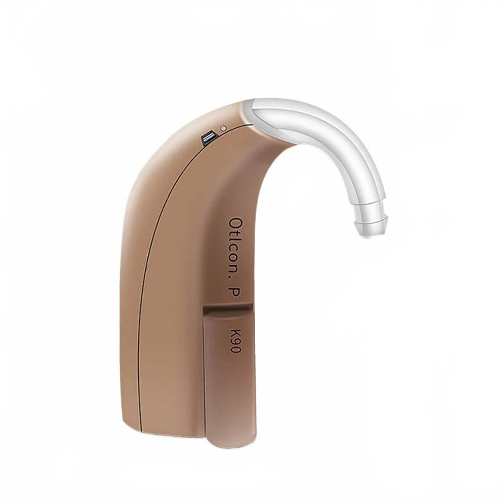 Oticon K50 Digital Miniature Programmable BTE Hearing Aids - High Power 110dB Ear Aids for Moderate to Severe Hearing Loss in the Elderly