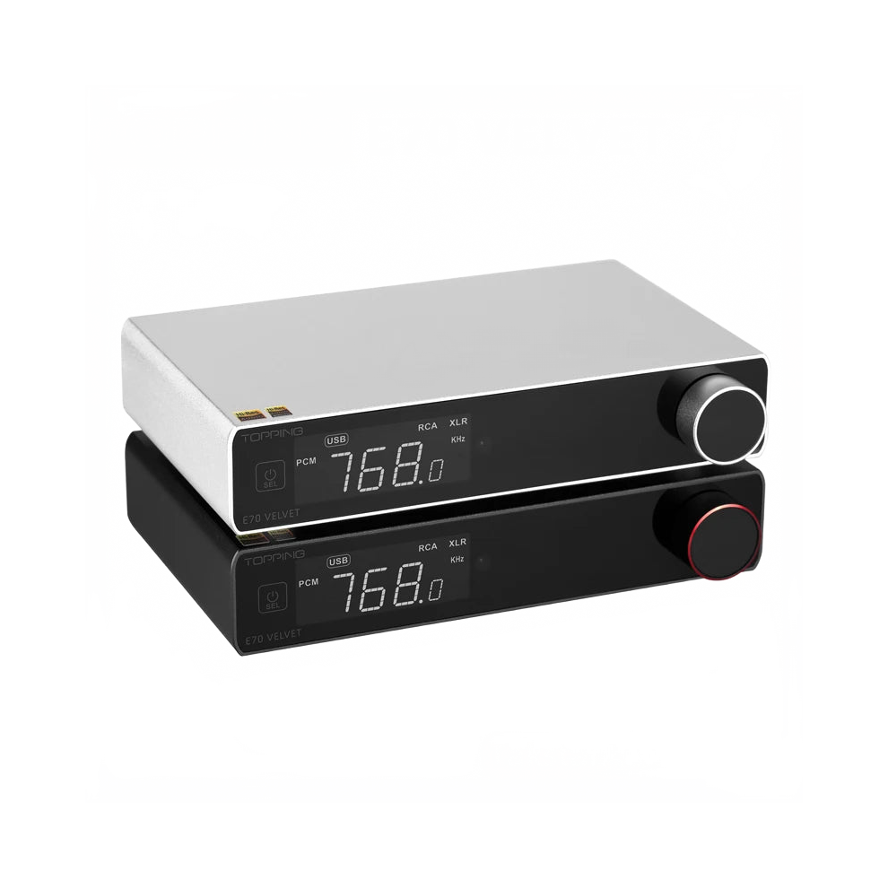 Velvet E70v Hi-Res Audio Decoder With Ak4499ex Chip, Bluetooth 5.1, Ldac, Dsd512, Pcm768khz Support & Remote Control 744759643513