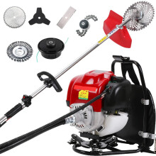 6-in-1 High-Quality Gas Brush Cutter with FK-GX35 4-Stroke Petrol Engine & Backpack Grass Strimmer
