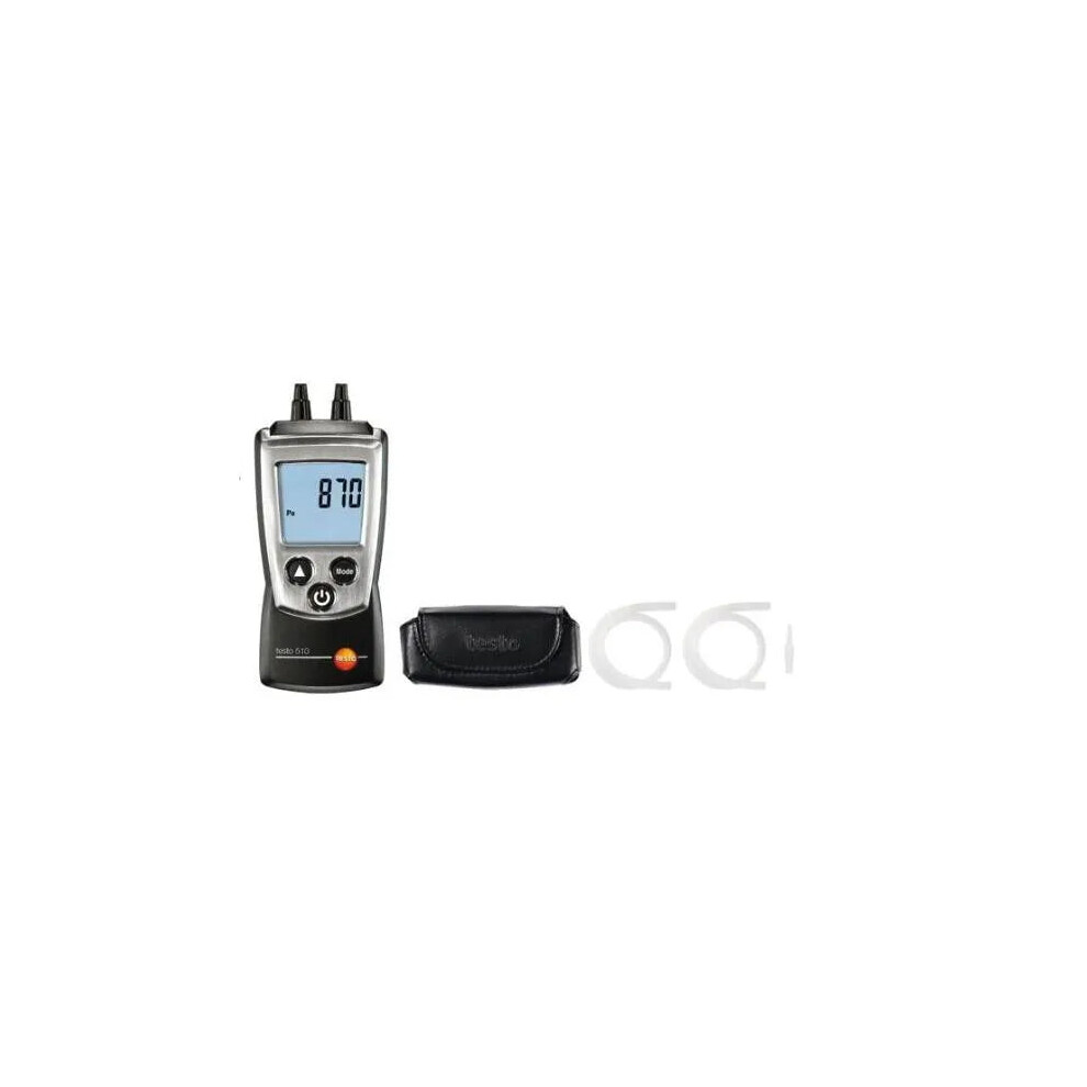 Testo 510 Auto-Ranging Differential Manometer - Precision Air Pressure Meter Gauge (0-100 Hpa) 7445040260244