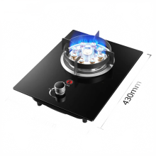 High-Performance Single Burner Gas Stove for Home Kitchens - Compatible with Liquefied and Natural Gas
