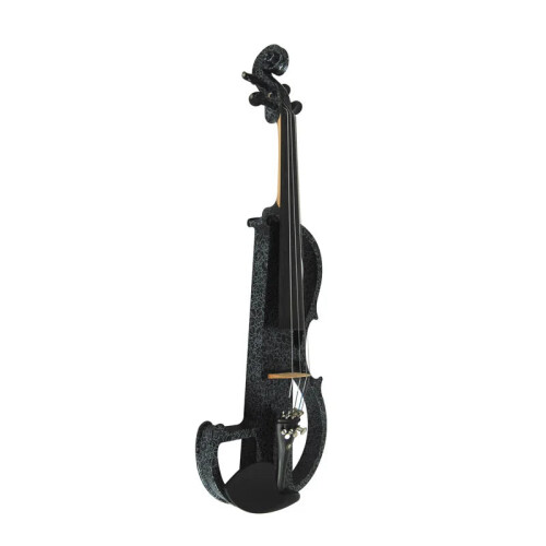 Premium Ebony-Fitted Full Size Electric Silent Violin - Advanced Solid Wood Design