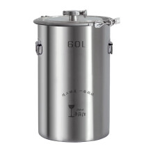 Premium 60L 304 Stainless Steel Fermentation Tank with Anchor Ear Design for Home Brewing Wine & Beer