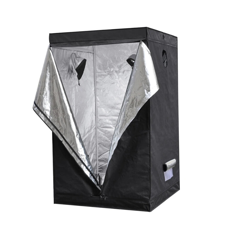 Premium 1680D Hydroponics Grow Tent - 120X120x200cm With 100% Reflective Mylar For Optimal Plant Growth 726084530010