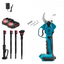 Efficient Cordless Electric Pruning Shears with Extension Pole for Fruit Trees and Bonsai