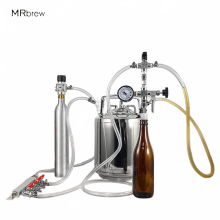 6L Stainless Steel Homebrew Beer Transfer Kit with CO2 Regulator, Counter Pressure Bottle Filler, and Gas Manifold