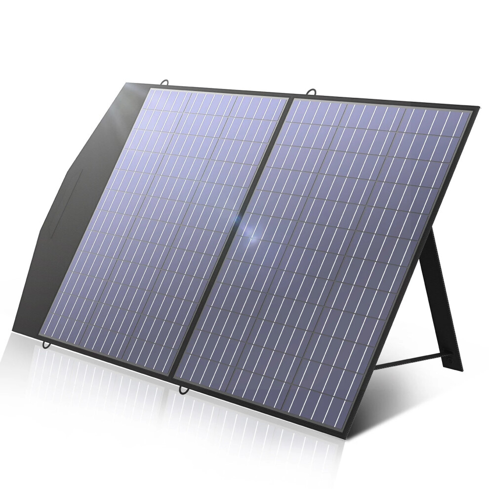 Allpowers 100W Portable Solar Panel Charger For Cars - 18V/12V Dc Power Station For Outdoor Travel & Camping 7445011958910