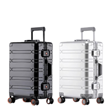 202429 Inch Aluminum-Magnesium Alloy Travel Suitcase - Durable Rolling Luggage for Carry-On, Cabin Use & Toy Storage