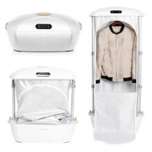 Compact 220V Collapsible Clothes Dryer & UV Steam Ironing Machine - Multifunctional Household Appliance