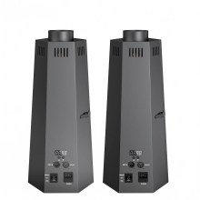 U King 2pcs 80W Hexagonal Flame Machine - Remote Control DMX512 Fire Column for Outdoor Shows
