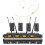 Professional UHF Wireless Headset Microphone System - 4 Channel, 640-690MHz Frequency, Includes UR4000 Head Mic 1