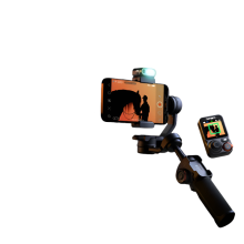 iSteady M7 3-assige telefoongimbal met AI-gezichtsherkenning en ingebouwde selfiestick voor iPhone 16 en Samsung