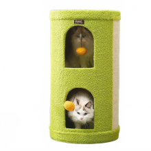 Luxury Cat Villa: Multi-Level Climbing Frame with Tree Hole, Scratching Post, and Jump Platform